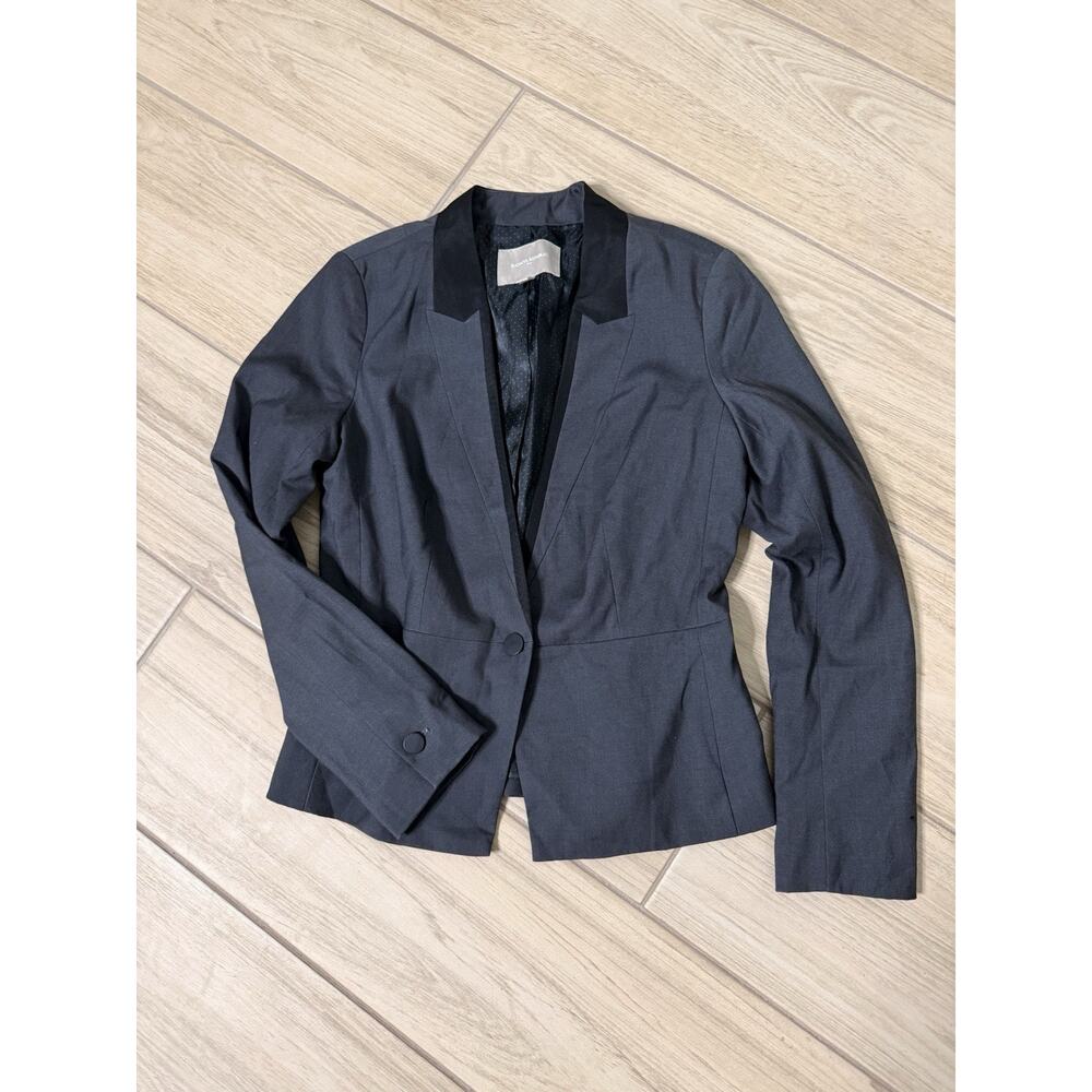 Banana Republic Dark Gray Suit Jacket Women's Single-Breasted Lined Size 4